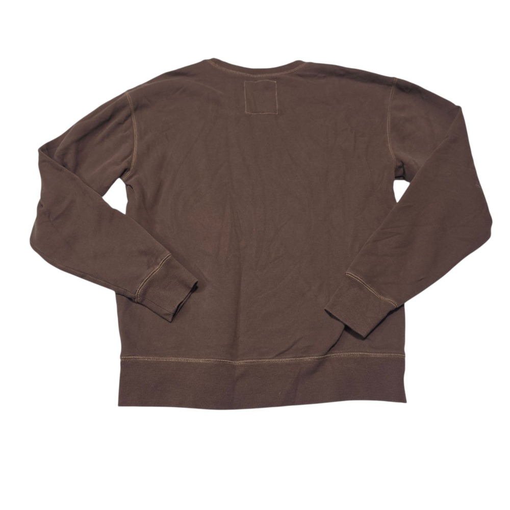 Life is Good Sweatshirt Womens Small Brown Relaxed Fit Pullover Graphic Logo - Picture 2 of 7
